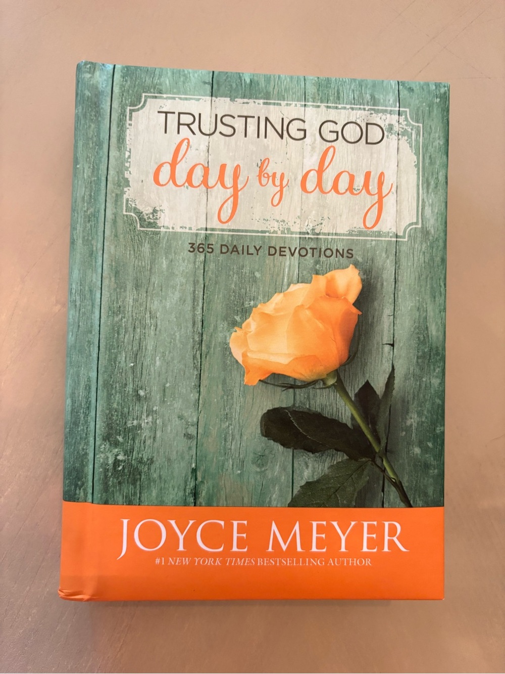 Trusting God Day by Day - Joyce Meyer (Orange Rose Cover)
